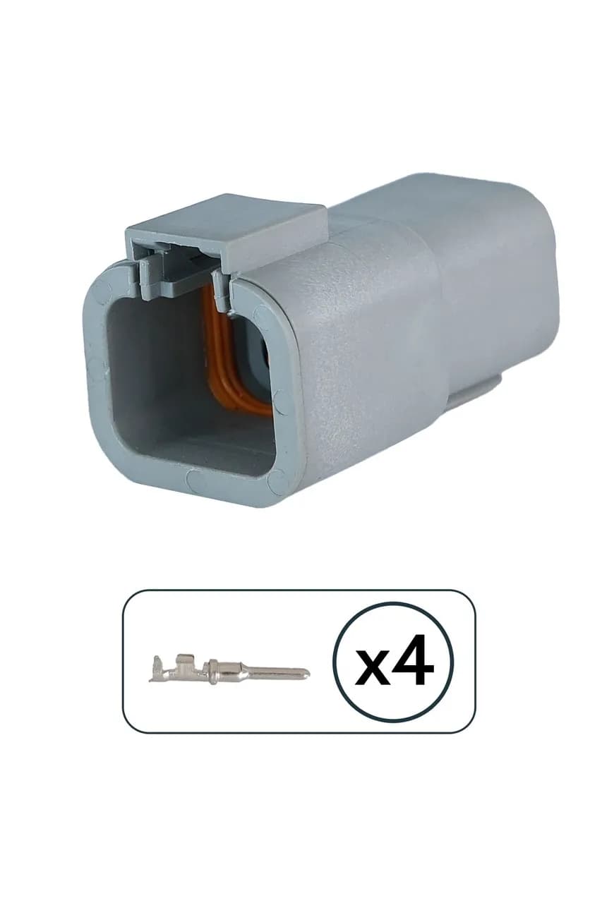 SOKET 4LÜ İŞ MAKİNASI DEUTSCH DTP04-4P DİŞİ